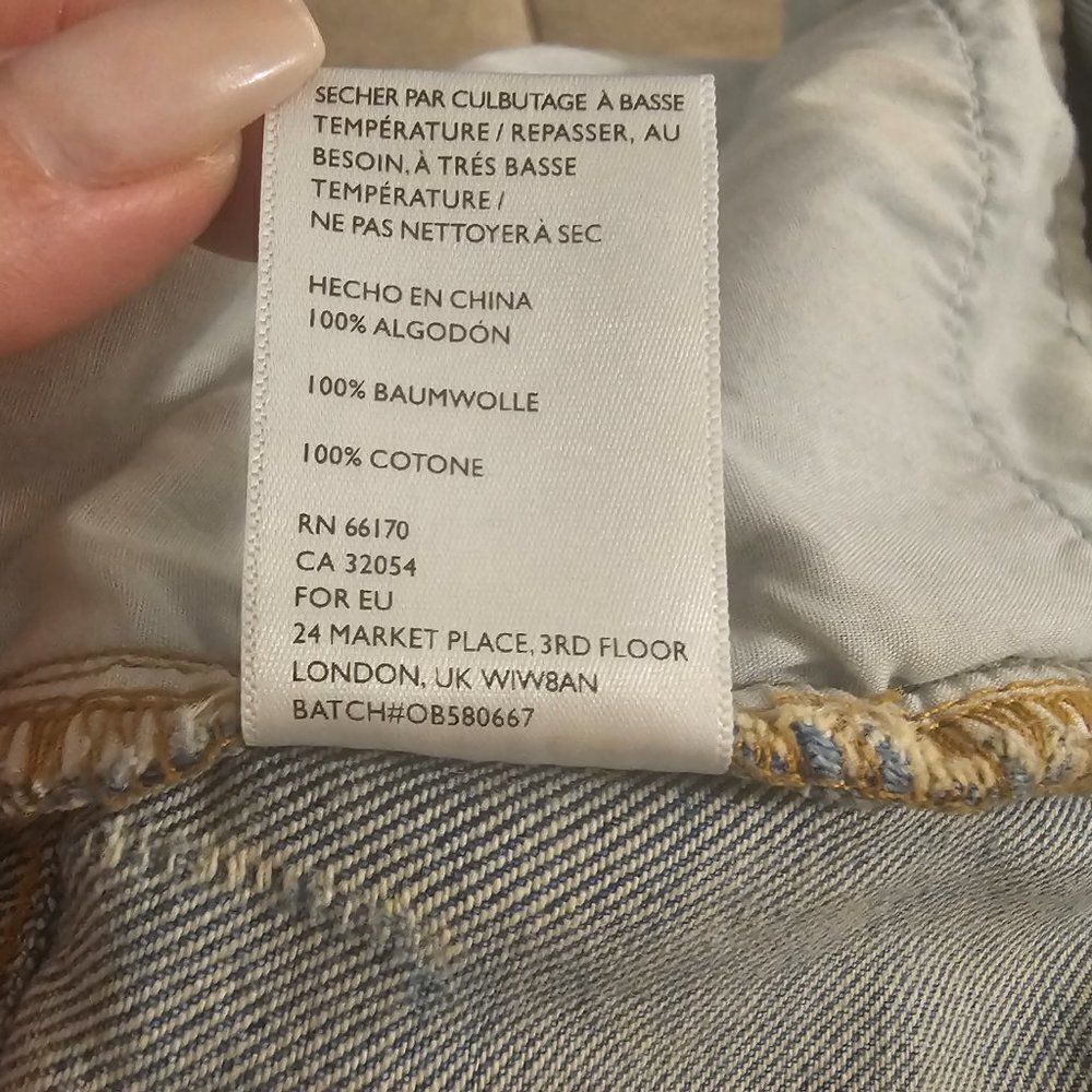 BDG Patchwork Denim Cut Off Shorts - Picture 6 of 7